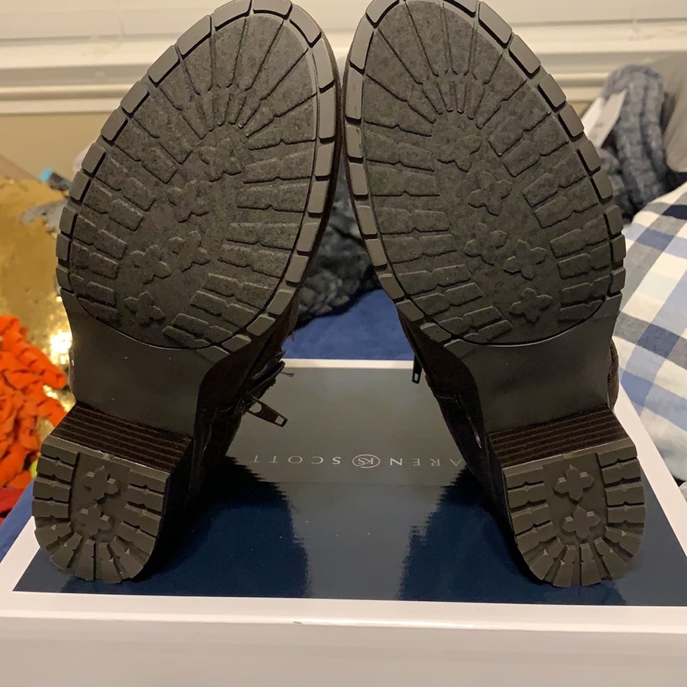 Dark brown Karen Scott boots. - Picture 5 of 7